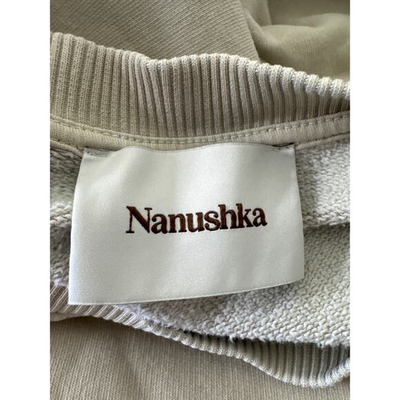 NANUSHKA Remy Embroidered Sand Cotton Sweatshirt Size XS - Picture 5 of 7